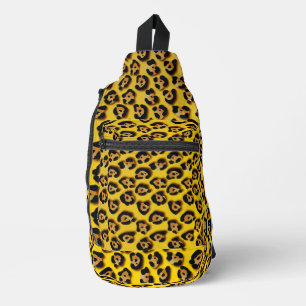 Sac À Bandoulière motif peau de léopard