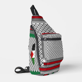 Sac À Bandoulière Motifs palestiniens de Koufiyah