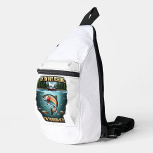 Sac À Bandoulière Nager de poisson majestueux passer un bateau de pê
