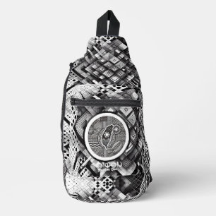 Sac À Bandoulière Nanomètre Plaid Pays géométrique Taiwan Monogramme