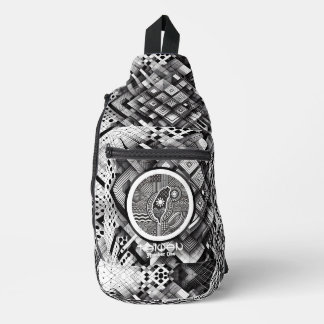 Sac À Bandoulière Nanomètre Plaid Pays géométrique Taiwan Monogramme