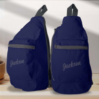 Navy BLue Nom personnalisé Hommes