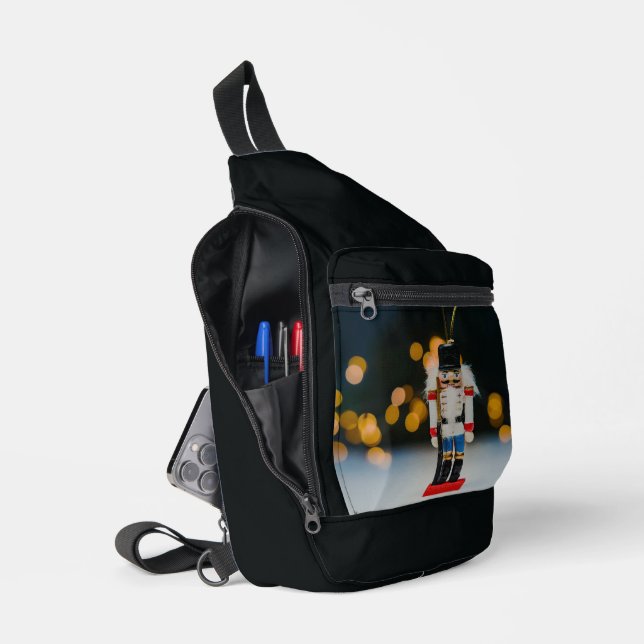 Sac À Bandoulière Noël SlipperyJoe nutcracker figurine ornement (Ouvrir)