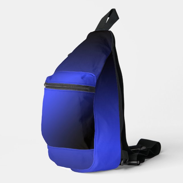 Sac À Bandoulière Noir dégradé et Bleu clair (Coin droit)
