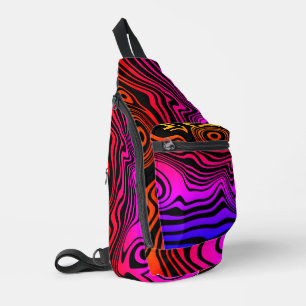 Sac À Bandoulière Ondes de néon colorées