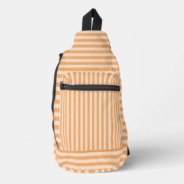 Sac À Bandoulière Orange Stripes Seamless Pattern (Recto)