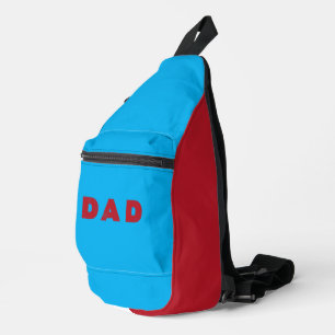 Sac À Bandoulière Papa [Texte Rouge en Distress]