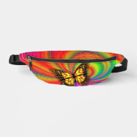 Sac À Bandoulière Papillon Doré Volant Lumières Co