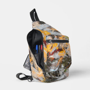 Sac À Bandoulière Peinture artistique Fleurs d'automne