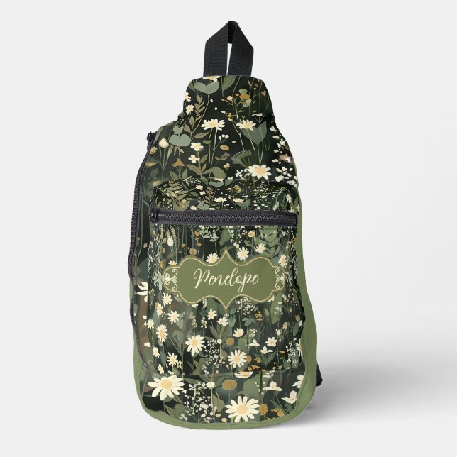 Sac À Bandoulière Pénélope Fleur de marais foncés (Recto)