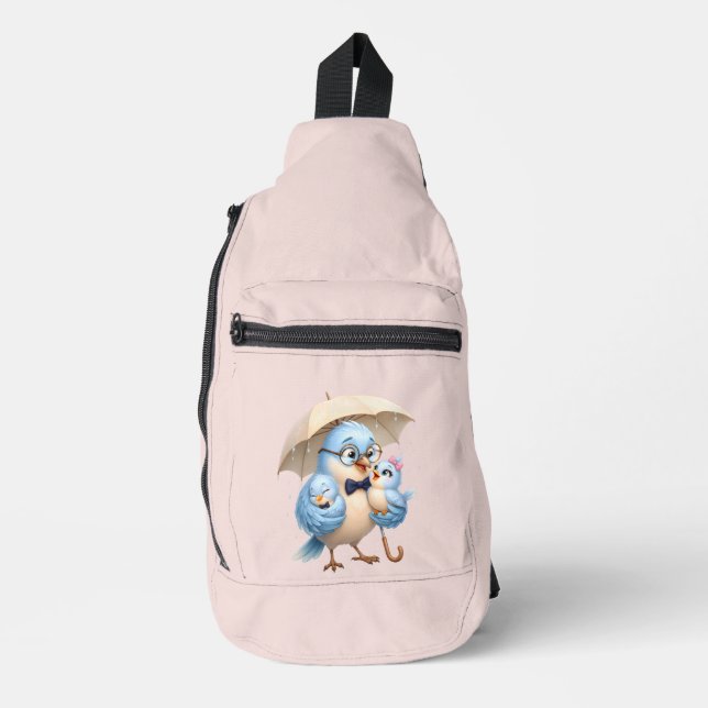 Sac à bandoulière père oiseau (Recto)