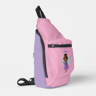 Sac À Bandoulière Personalized Black Fairy Girl Sling Bag