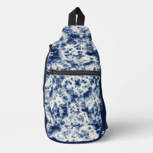 Sac à bandoulière personnalisé en marbre tie dye
