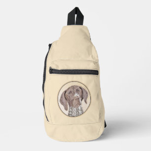 Sac À Bandoulière Pointeur allemand peint art original