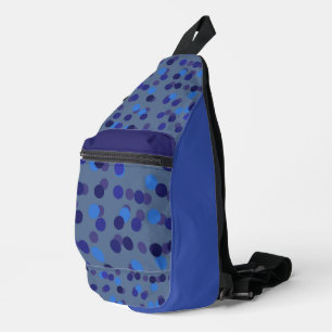 Sac À Bandoulière points bleus et violets