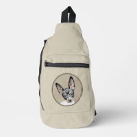 Rat Terrier Peinture Tri Couleur Original Chien Ar