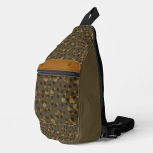 Sac À Bandoulière Retro Mocha Latte 1970s Bubble Dream  