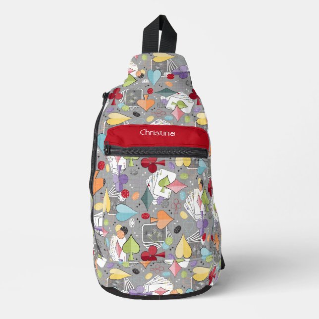 Sac À Bandoulière Retro Poker (Recto)