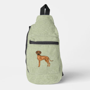Sac À Bandoulière Ridback Rhodésien Chien Lion Africain Mignon Vert