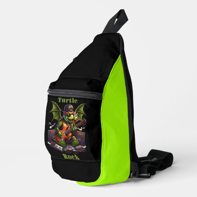 Sac À Bandoulière Rockstar Turtles Midnight Jam Session (Coin droit)