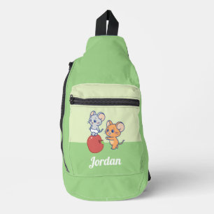 Sac À Bandoulière Rollage Anime Tuffy et Jerry Apple