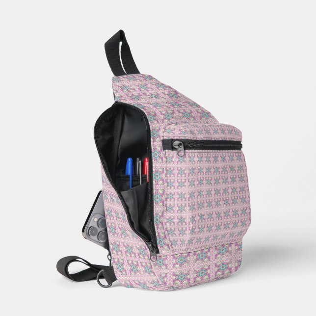 Sac À Bandoulière Roue verte rose (Ouvrir)