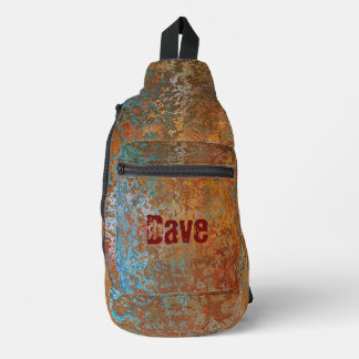 Sac À Bandoulière Rusty, Verdigris, Grunge Steampunk Personalized
