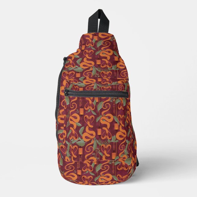 Sac À Bandoulière Serpent Luxe Motif - Le Lotus Blanc (Recto)