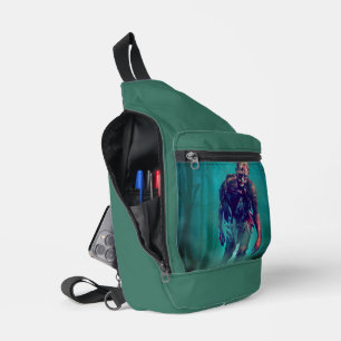 Sac À Bandoulière SlipperyJoe terrifiante figure de zombie isolée om