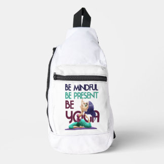 Sac À Bandoulière Soyez attentif être présent être yoga