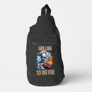 Sac À Bandoulière Squelette grillant à flamme