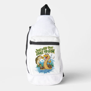 Sac À Bandoulière T-shirt de serpent et de poisson