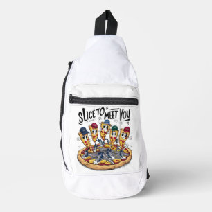 Sac À Bandoulière Trancher Pour Vous Rencontrer Pizza Drôle