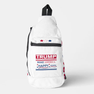 Sac À Bandoulière Trump Rendre l'Amérique heureuse