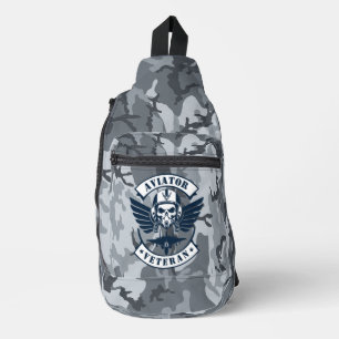 Sac À Bandoulière Vétéran de l'aviation militaire Aviateur