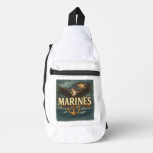 Sac À Bandoulière VetGearHQ.com Logo Emblème Vétéran Corps des Marin