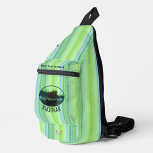 Sac À Bandoulière Viking Navire Et Lumières Du Nord