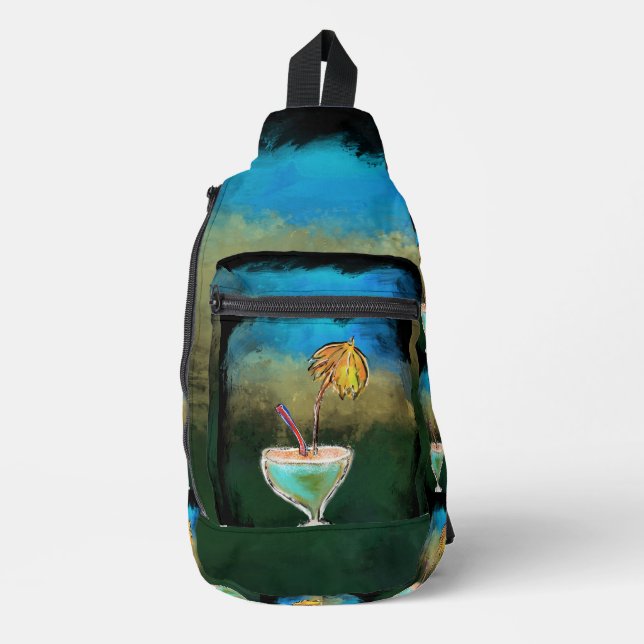 Sac À Bandoulière Ville de fête (Recto)