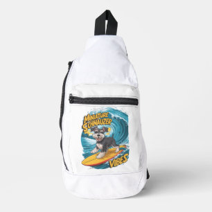 Sac À Bandoulière Wave Rider Miniature Schnauzer Chiens Epic Surf