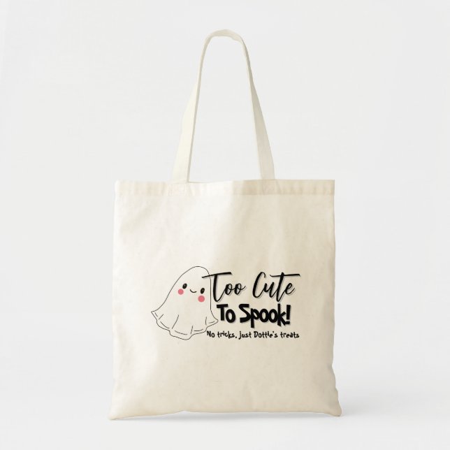 Sac à bonbons d'Halloween personnalisé ou de trait (Devant)