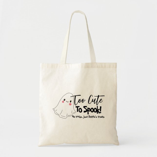 Sac à bonbons d'Halloween personnalisé ou de trait (Devant)