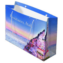 Sac à cadeau de coucher de soleil à Positano, Ital