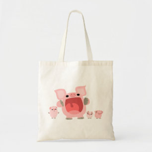 Sac à cochons en caricature mignon