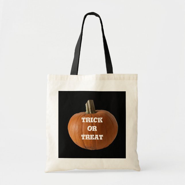Sac à coller ou à traiter citrouille (Devant)