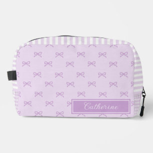 Sac à cosmétiques Coquette à motif à ruban rayé vi