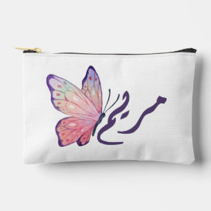 Sac à cosmétiques personnalisé avec calligraphie a