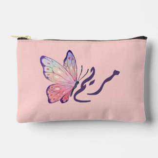 Sac à cosmétiques personnalisé avec calligraphie a