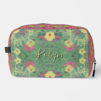 Sac à coudre à impression à fond de forêt florale