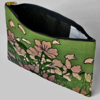 Sac à coudre à motif cascade de fleurs roses