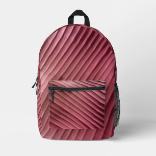 Sac à coudre en diagonale rouge feuille